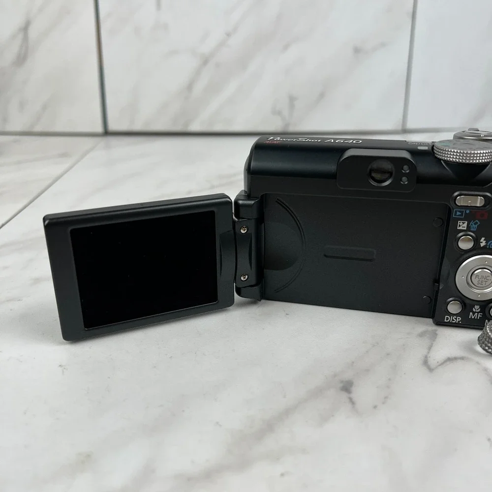 Canon PowerShot A640 10MP Black Digital Camera with 4X Optical Zoom - Tested